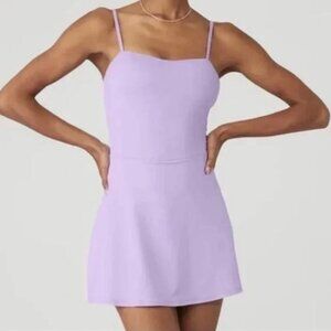 Alo Alosoft Courtside Tennis Dress Size Small in Color Violet Skies